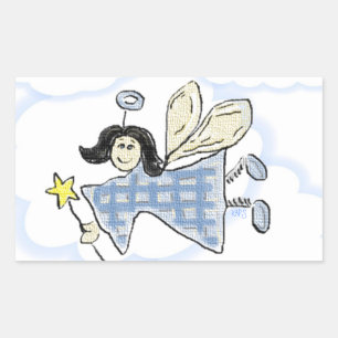 Sticker Rectangulaire Fée Whimsical