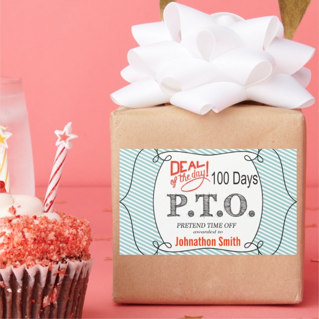 Sticker Rectangulaire Félicitations amusantes pour faire semblant d'être (Fête)