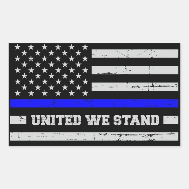 Sticker Rectangulaire Feuille d'autocollant Blue Lives Matt (Devant)
