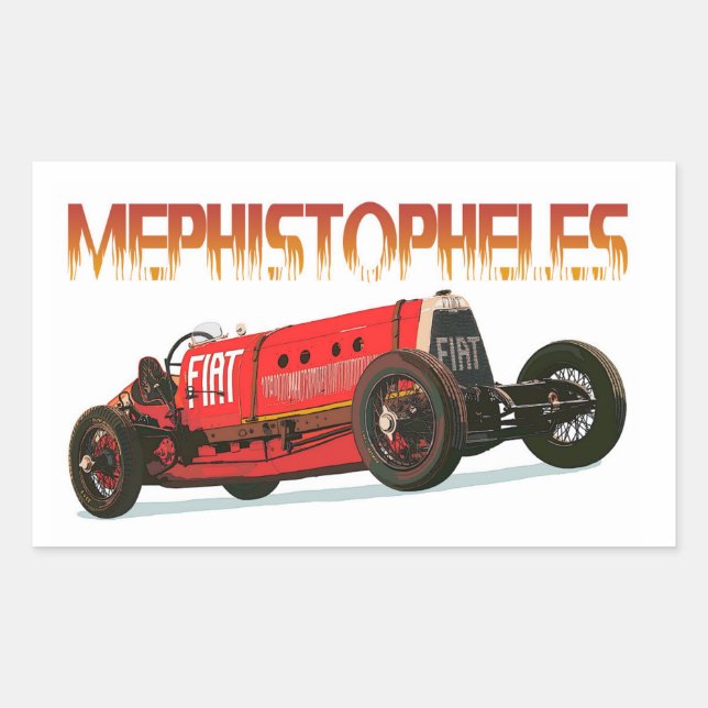 Sticker Rectangulaire Fiat Mephistopheles (Devant)