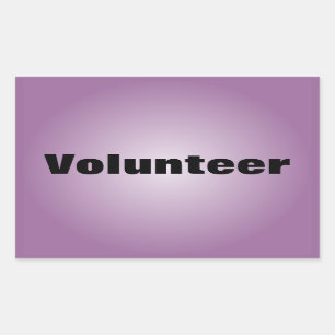 Sticker Rectangulaire Fier d'être un bénévole dévoué