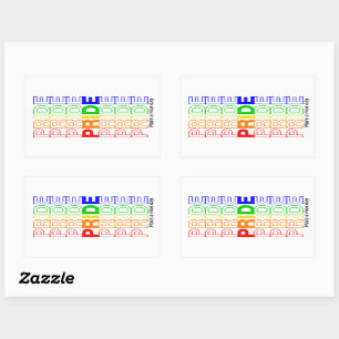 Sticker Rectangulaire Fierté