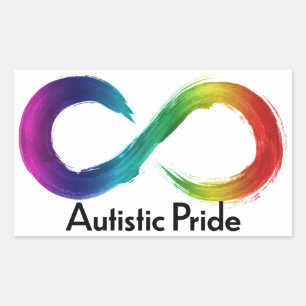 Sticker Rectangulaire Fierté autistique