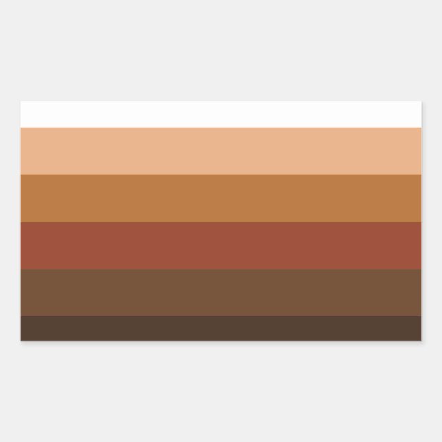 Sticker Rectangulaire Fierté des gens de couleur (Devant)