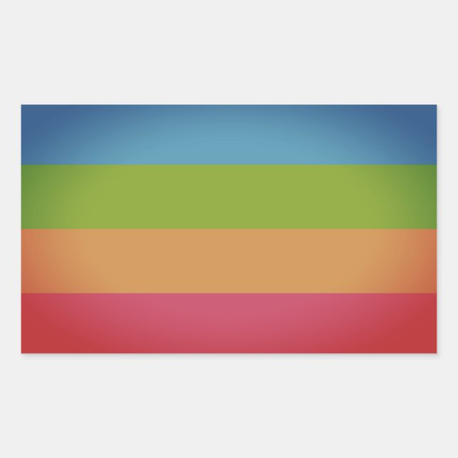 Sticker Rectangulaire Fierté panoromantique (Devant)