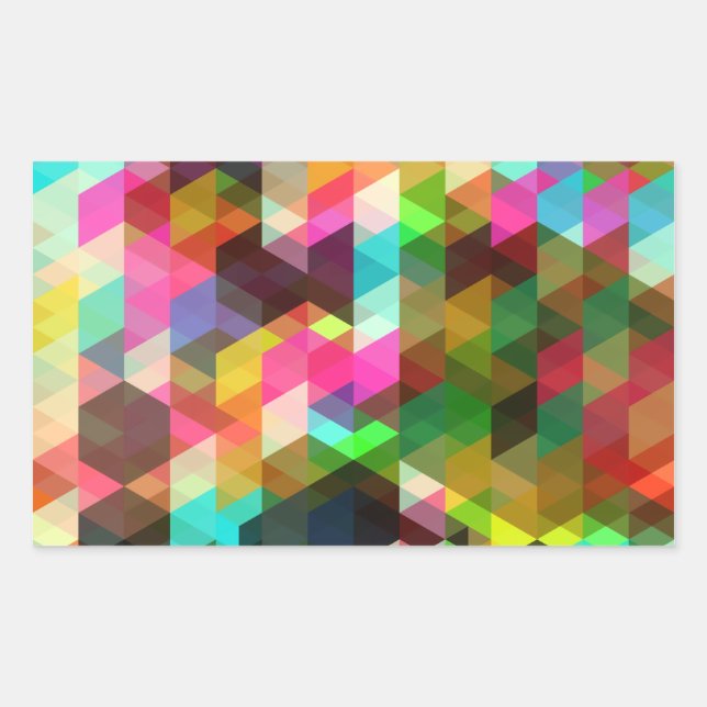 Sticker Rectangulaire Fine Cool Abstraite Cute Girly Retro Mode (Devant)