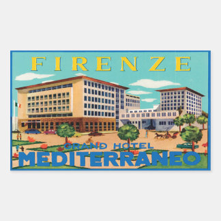 Sticker Rectangulaire Firenze Grand Hotel Mediterraneo