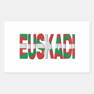 Sticker Rectangulaire Flag Euskadi - Basque