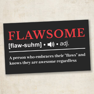Sticker Rectangulaire Flawsome - Définition de dictionnaire personnalisa