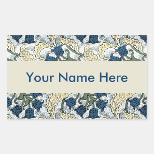 Sticker Rectangulaire Fleur de muguet Art nouveau Verneuil