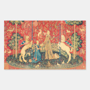Sticker Rectangulaire Fleurs d'Imaginaires, Animaux