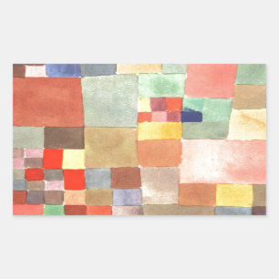 Sticker Rectangulaire Flora sur le sable par Paul Klee