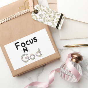 Sticker Rectangulaire Focus sur Dieu