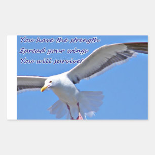 Sticker Rectangulaire Foi et force_