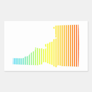 Sticker Rectangulaire fondu de refroidissement idaho