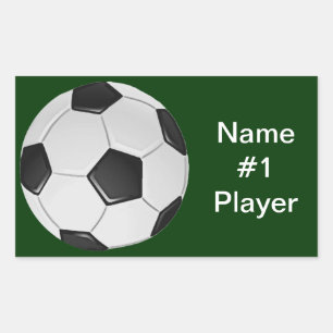 Sticker Rectangulaire Football américain de soccer ou d'association