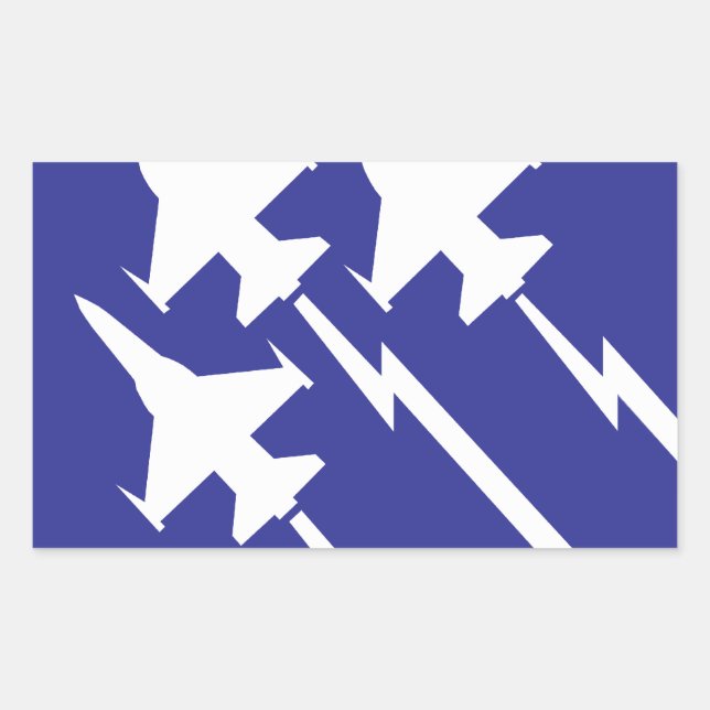 Sticker Rectangulaire Force aérienne (Devant)