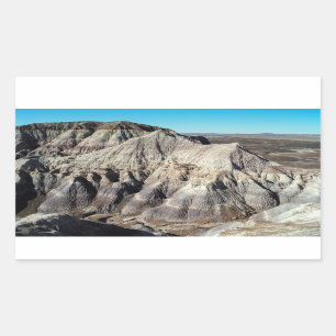 Sticker Rectangulaire Forêt pétrifiée Blue Mesa Badlands Désert Photo