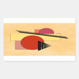 Sticker Rectangulaire Formes Abstraites