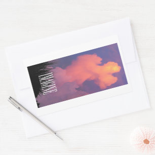 Sticker Rectangulaire Formes Cloud