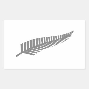 Sticker Rectangulaire Fougère argentée de la Nouvelle Zélande