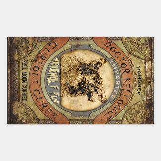 Sticker Rectangulaire Fourrure Werewolf
