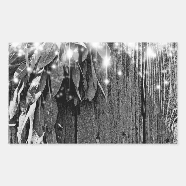 Sticker Rectangulaire Fraîchement Couché Gris Gris Gris Gris Luminaires (Devant)