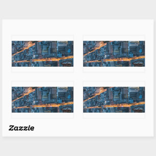 Sticker Rectangulaire Francfort-sur-le-Main
