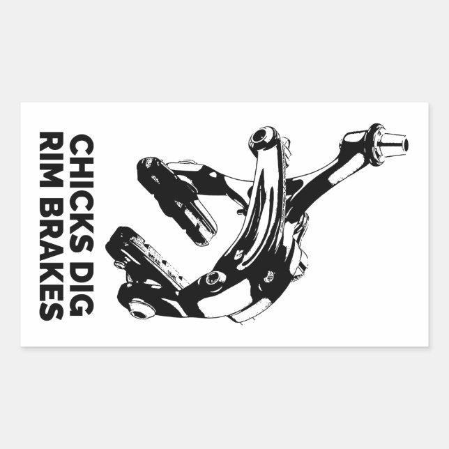Sticker Rectangulaire Freinage des pousses à rebord (Devant)