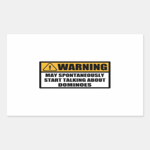 Sticker Rectangulaire Funny Dominoes
