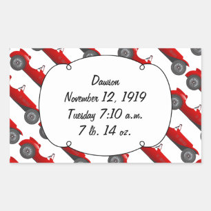 Sticker Rectangulaire Garçons Chambre classique Cadeaux de voiture Sweet