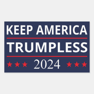 Sticker Rectangulaire Garder l'Amérique sans Trump VII