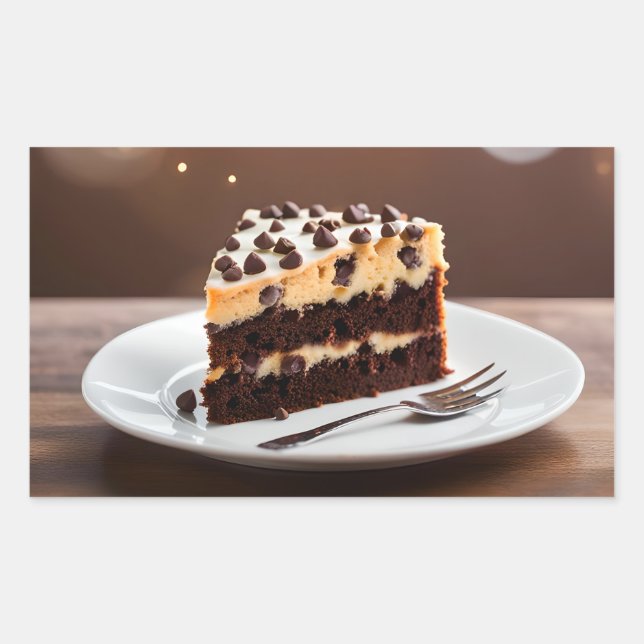 Sticker Rectangulaire Gâteau de biscuits (Devant)