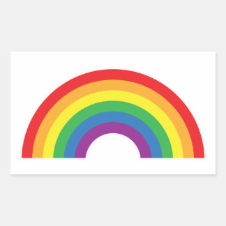 Sticker Rectangulaire Gay pride - Arc-en-ciel - Drapeau Gay pride