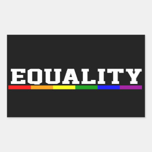 Sticker Rectangulaire Gay pride de l'égalité