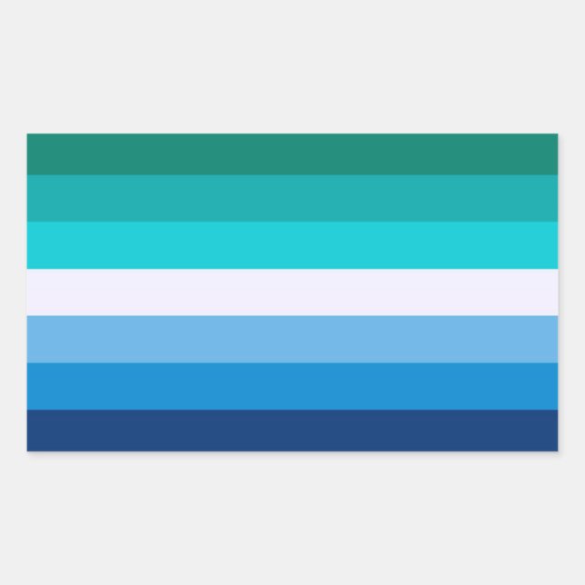 Sticker Rectangulaire Gay Pride Flag (Devant)