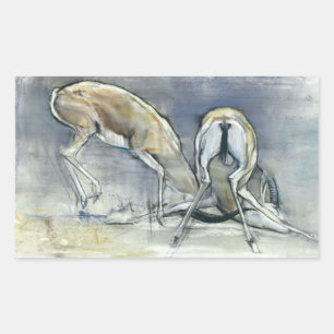 Sticker Rectangulaire Gazelles 2009 2