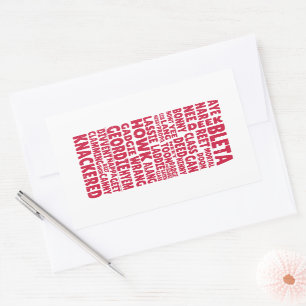 Sticker Rectangulaire Geordie slang