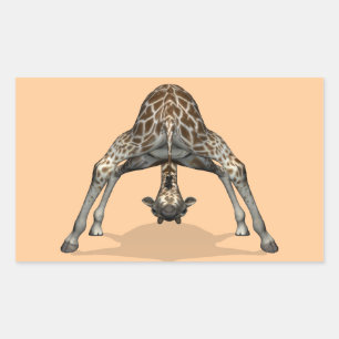 Sticker Rectangulaire Girafe flexible