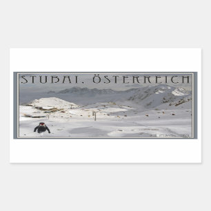 Sticker Rectangulaire Glacier de Stubai