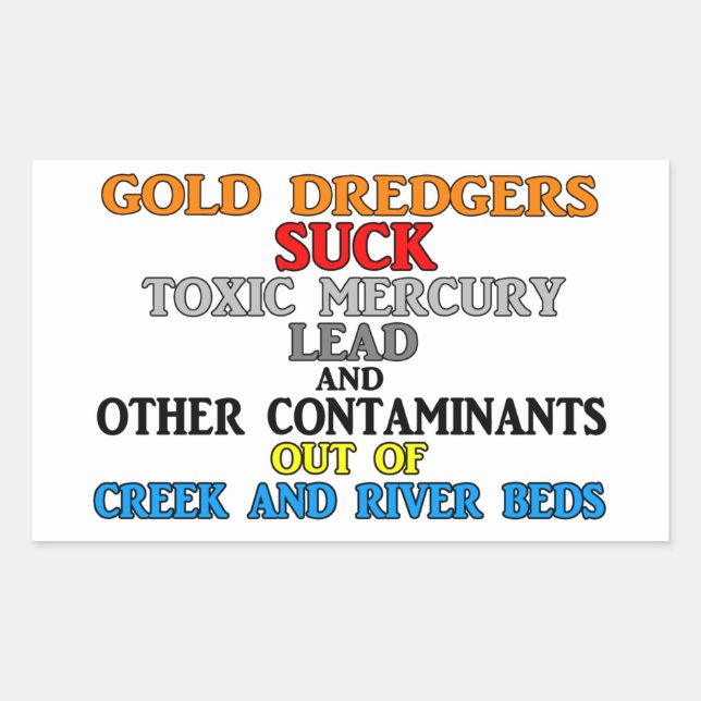 Sticker Rectangulaire Gold Dredgers (Devant)