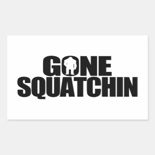 Sticker Rectangulaire Gone Squatchin