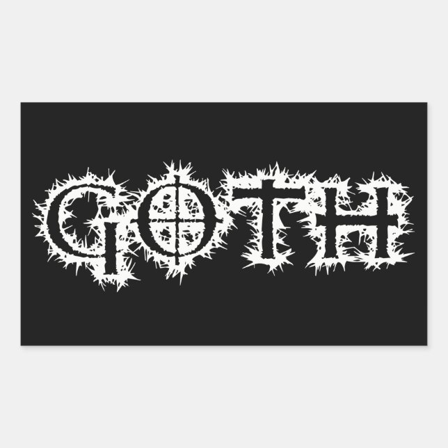 Sticker Rectangulaire Goth (Devant)
