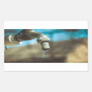 Sticker Rectangulaire Goutte d'eau