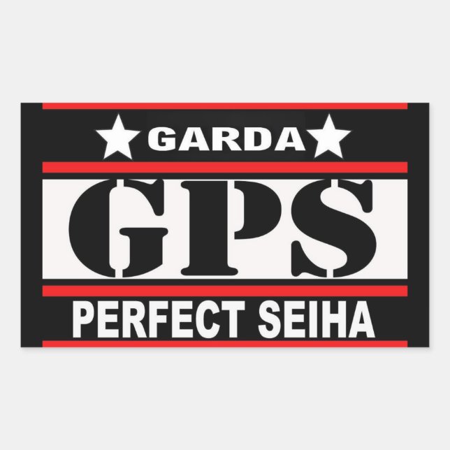 STICKER RECTANGULAIRE GPS (Devant)