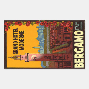 Sticker Rectangulaire Grand Hotel Modern Berganmo Italie