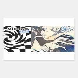 Sticker Rectangulaire Grand maître des échecs