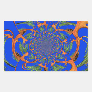 Sticker Rectangulaire Graphique de concepteur de fusion vintage Hakuna M