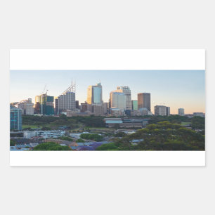 Sticker Rectangulaire Gratte-ciel du centre d'affaires de Sydney