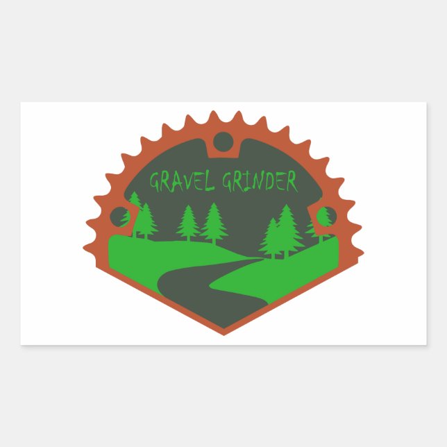 Sticker Rectangulaire Gravel (Devant)